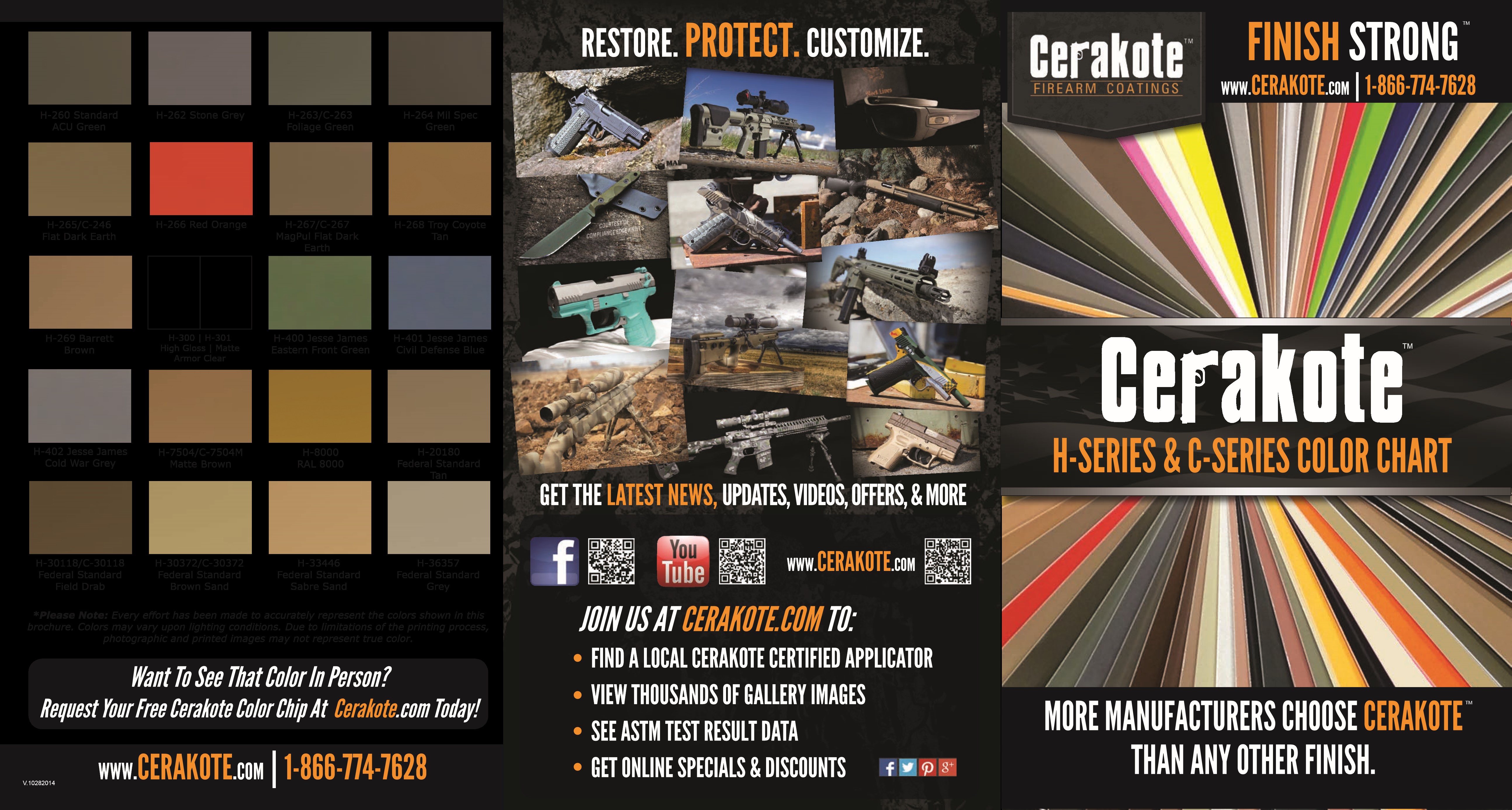 Cerakote Color Chart - Cerakote Colors Utah Hydrographics.
